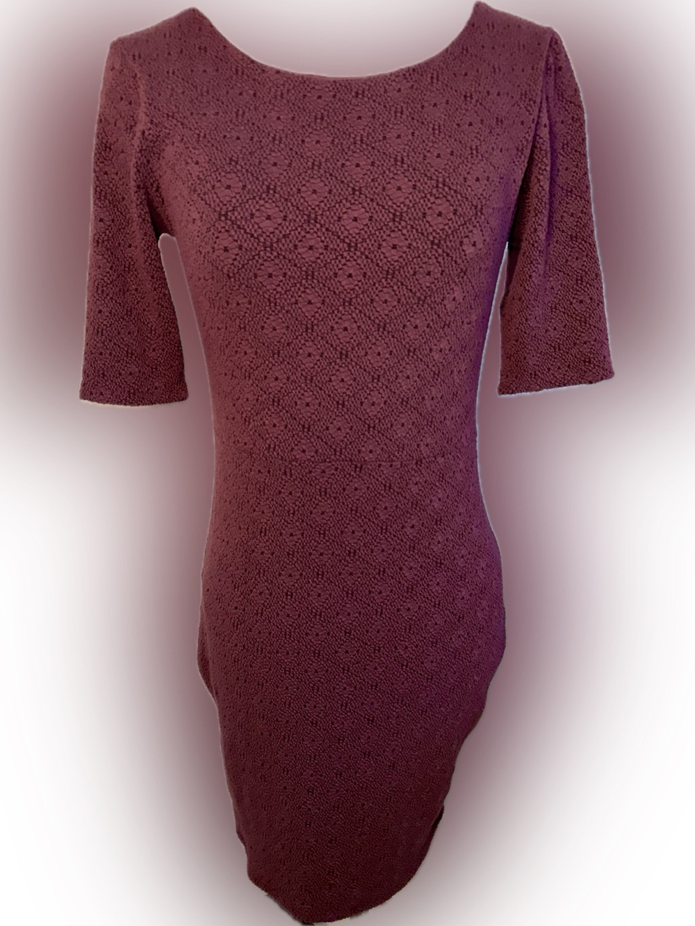 Free People Lady Pucker Bodycon Scoop Back Dress